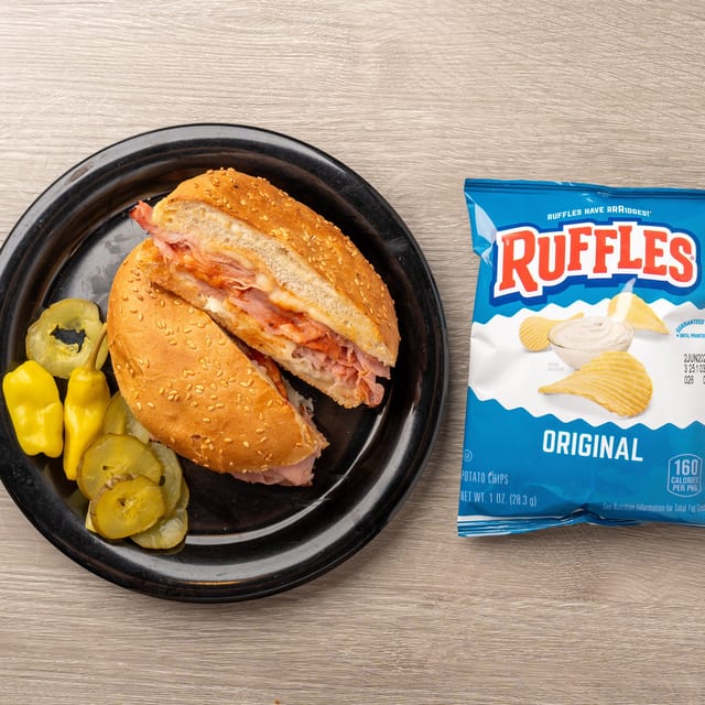 Hot Ham & Cheese Sub.
