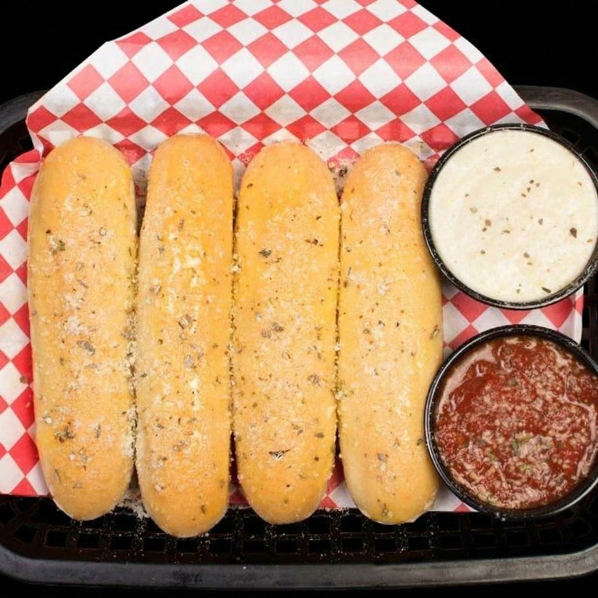 Garlic Breadsticks.