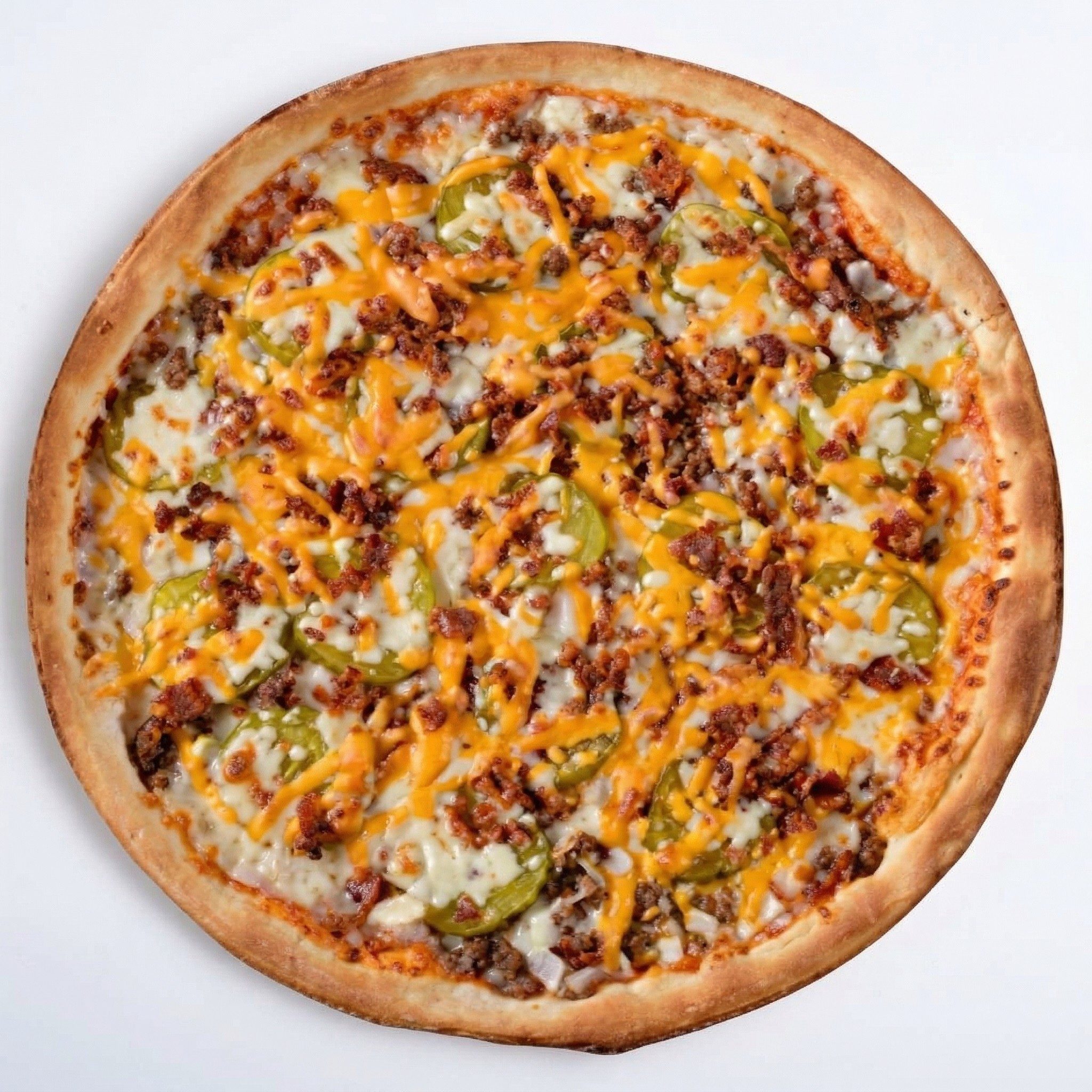 Bacon Cheeseburger Pizza.