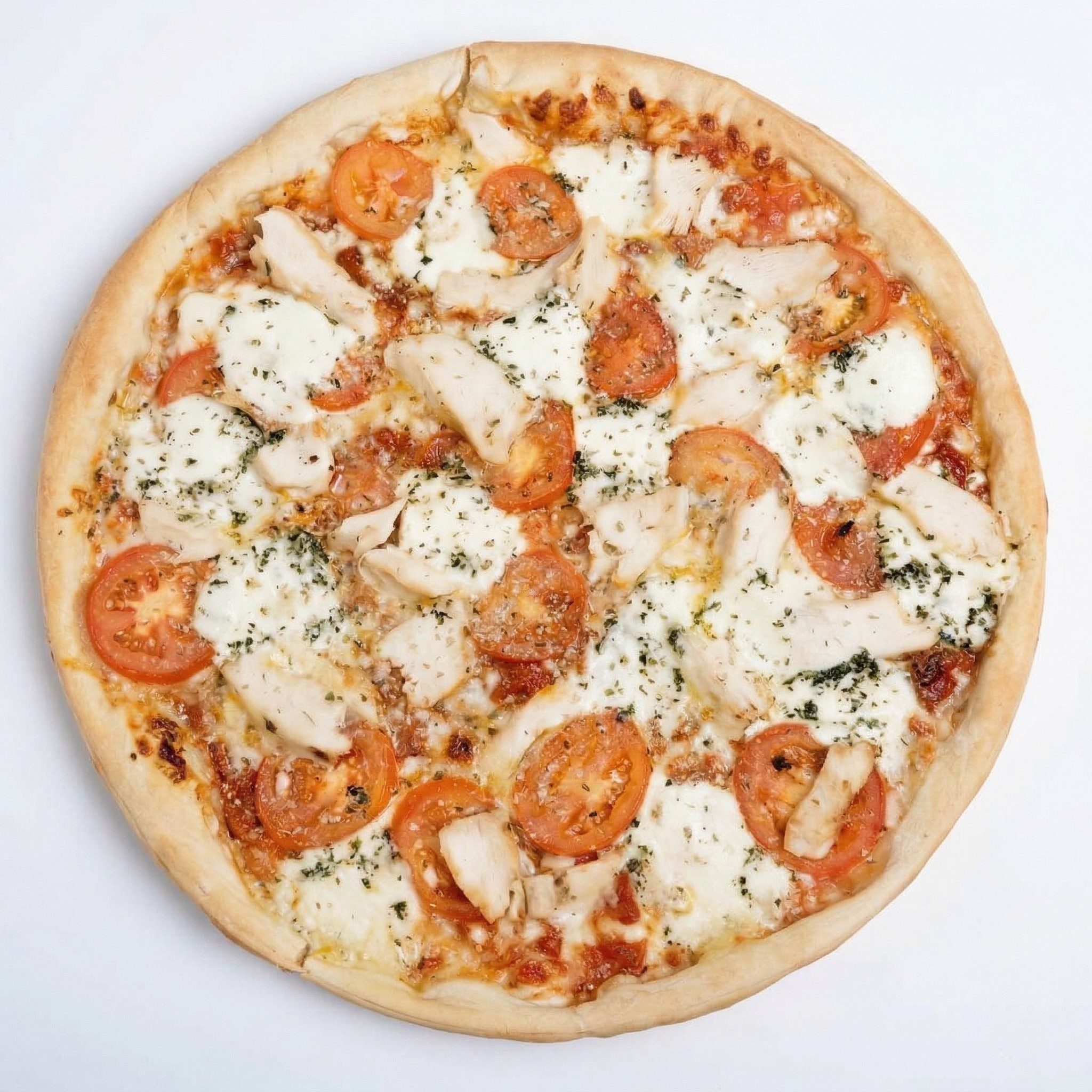 Chicken Margherita Pizza.