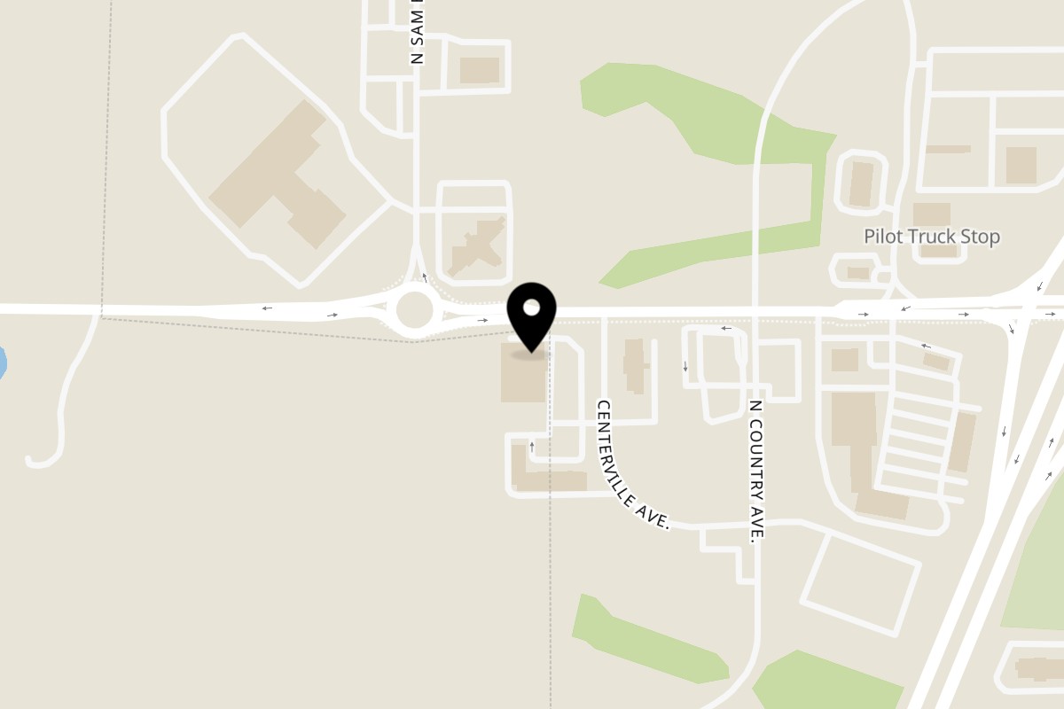 Map showing the location of Pizza Shoppe on 921 State Rte 92 in Kearney